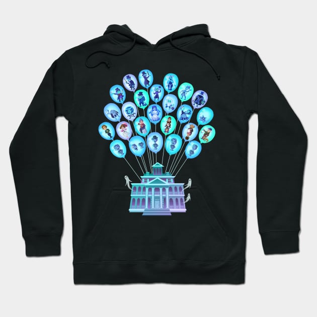 Haunted Balloons Hoodie by NikkiWardArt